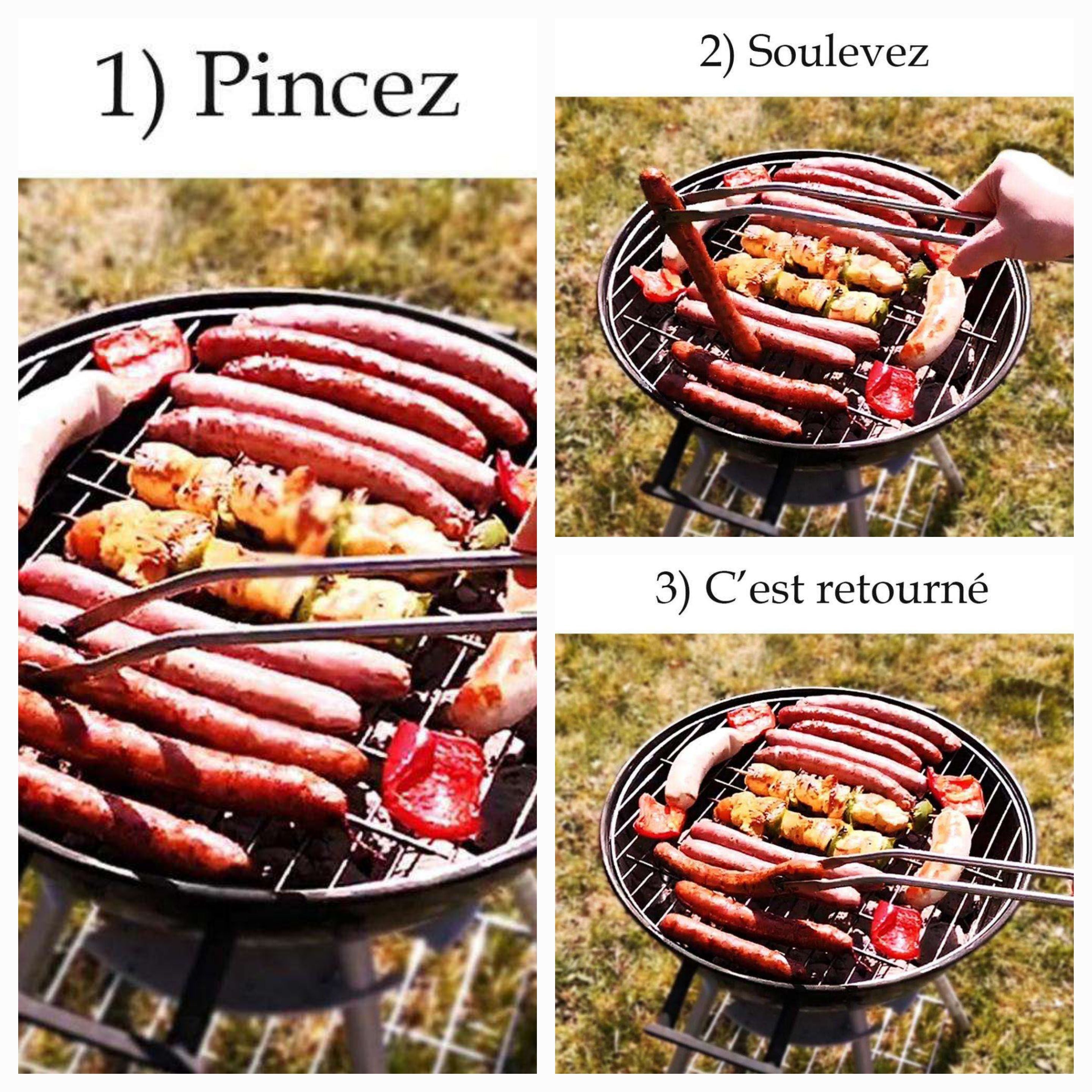 TwistGrip™ - Pince Rotative pour Barbecue